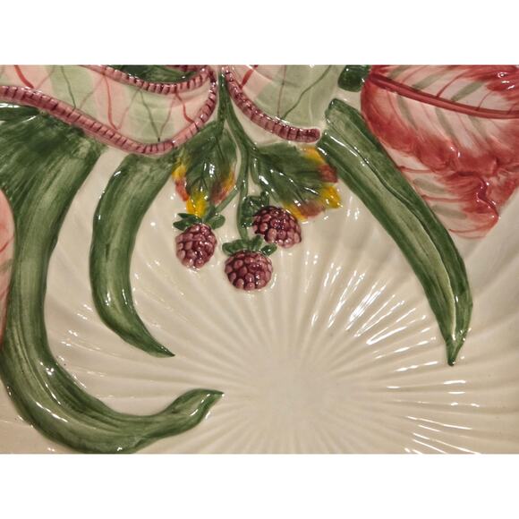 Fitz and Floyd Blackberry Rabbit Collection by Fitz and Floyd 2002 Serving Bowl - Picture 4 of 9